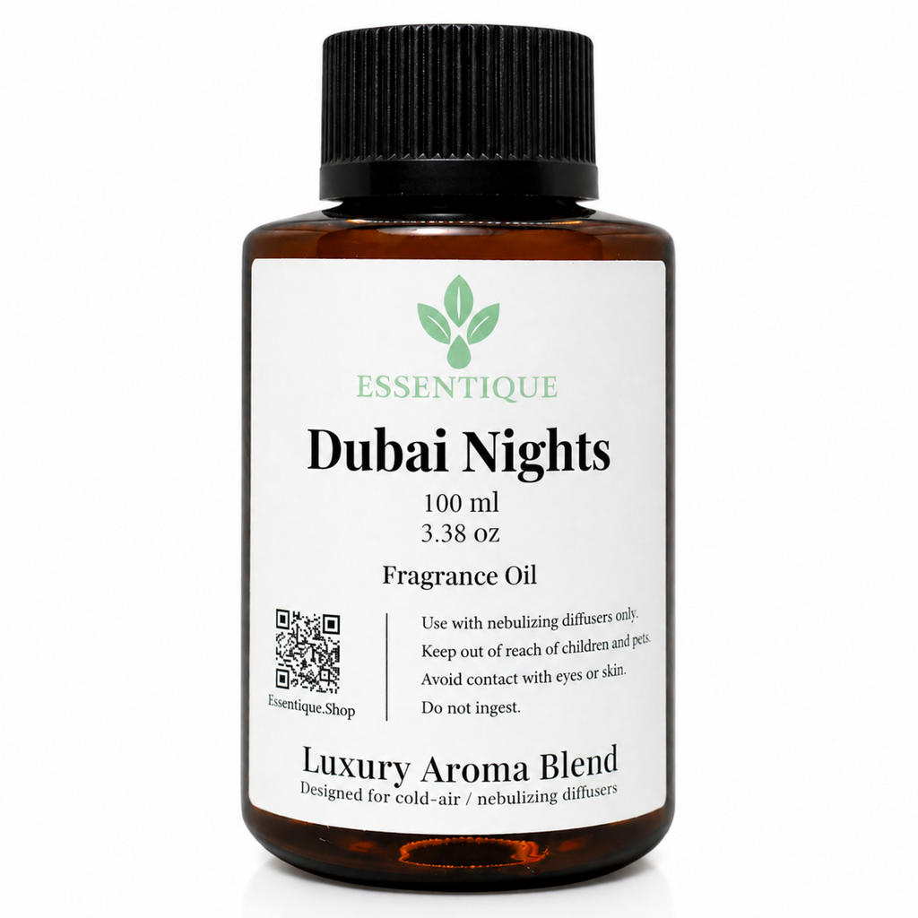 Essentique Dubai Nights Diffuser Oil | Luxury Oud Inspired Home Fragrance (100ml)