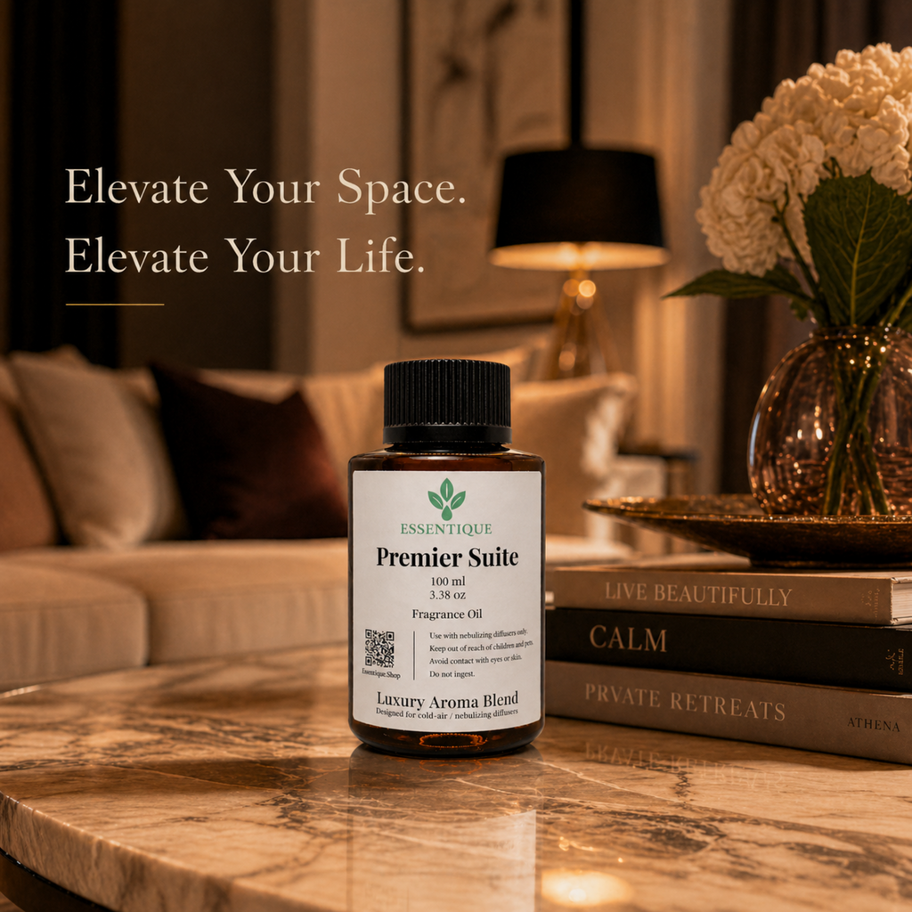 Essentique Premier Suite Diffuser Oil | Luxury Hotel Inspired Home Fragrance (100ml)