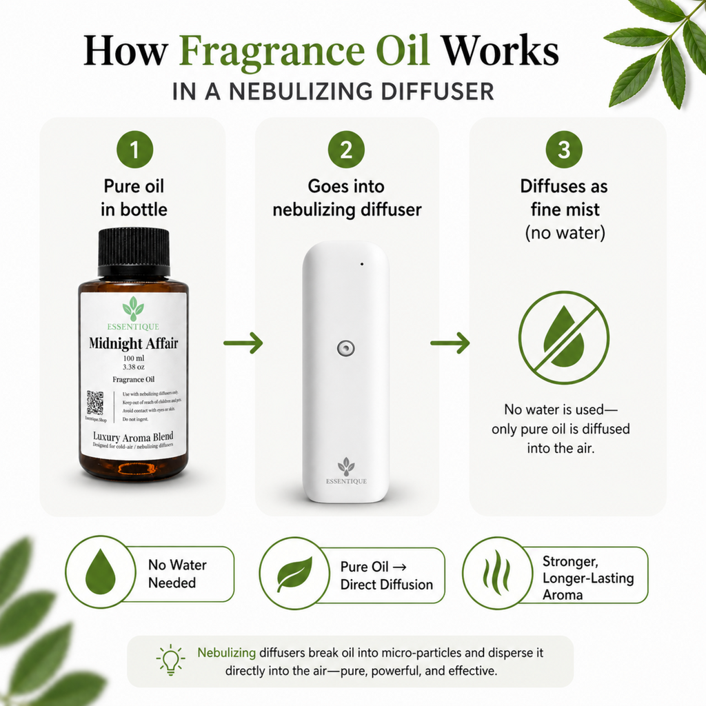 Essentique Midnight Affair Diffuser Oil | Luxury Aromatherapy Home Fragrance (100ml)