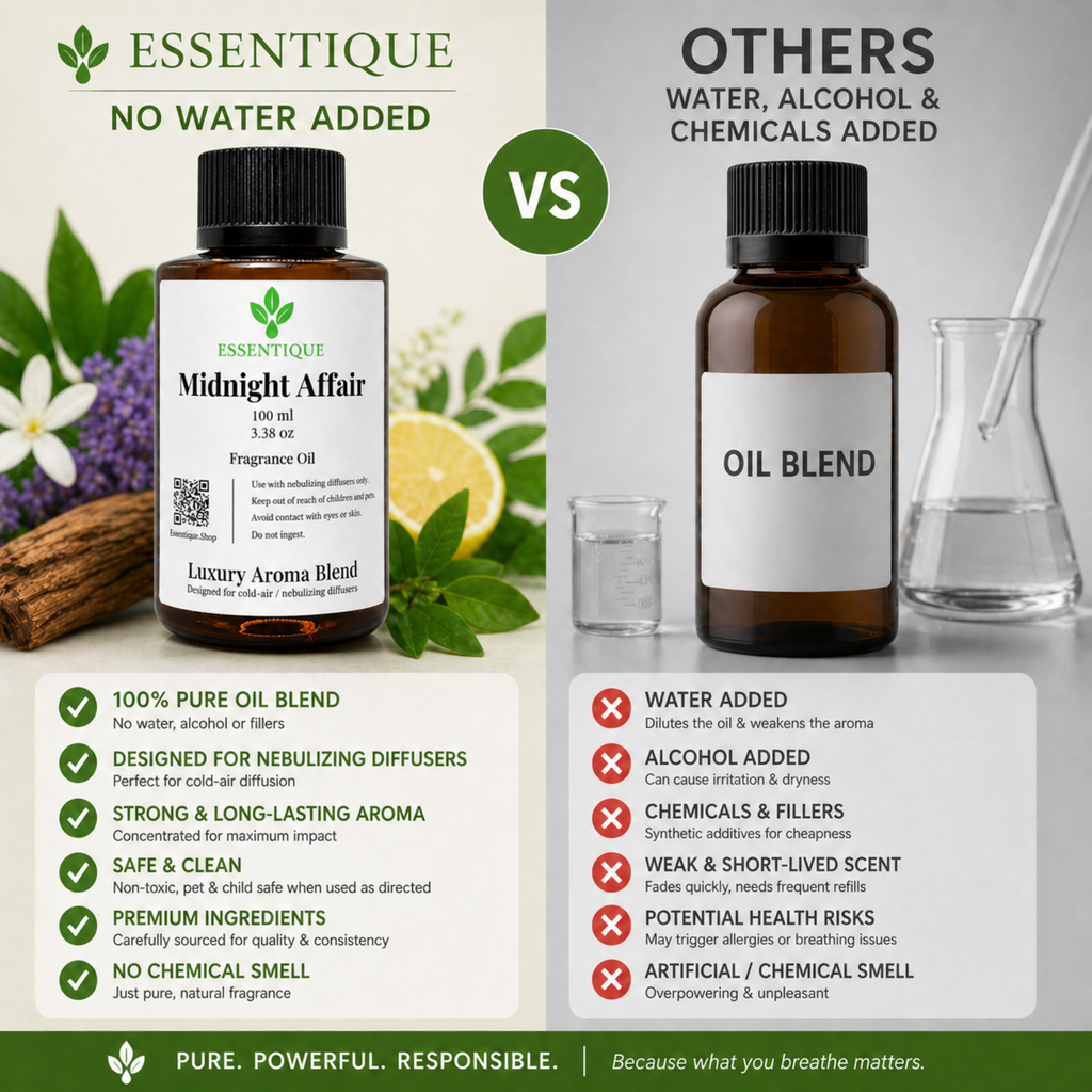 Essentique Midnight Affair Diffuser Oil | Luxury Aromatherapy Home Fragrance (100ml)