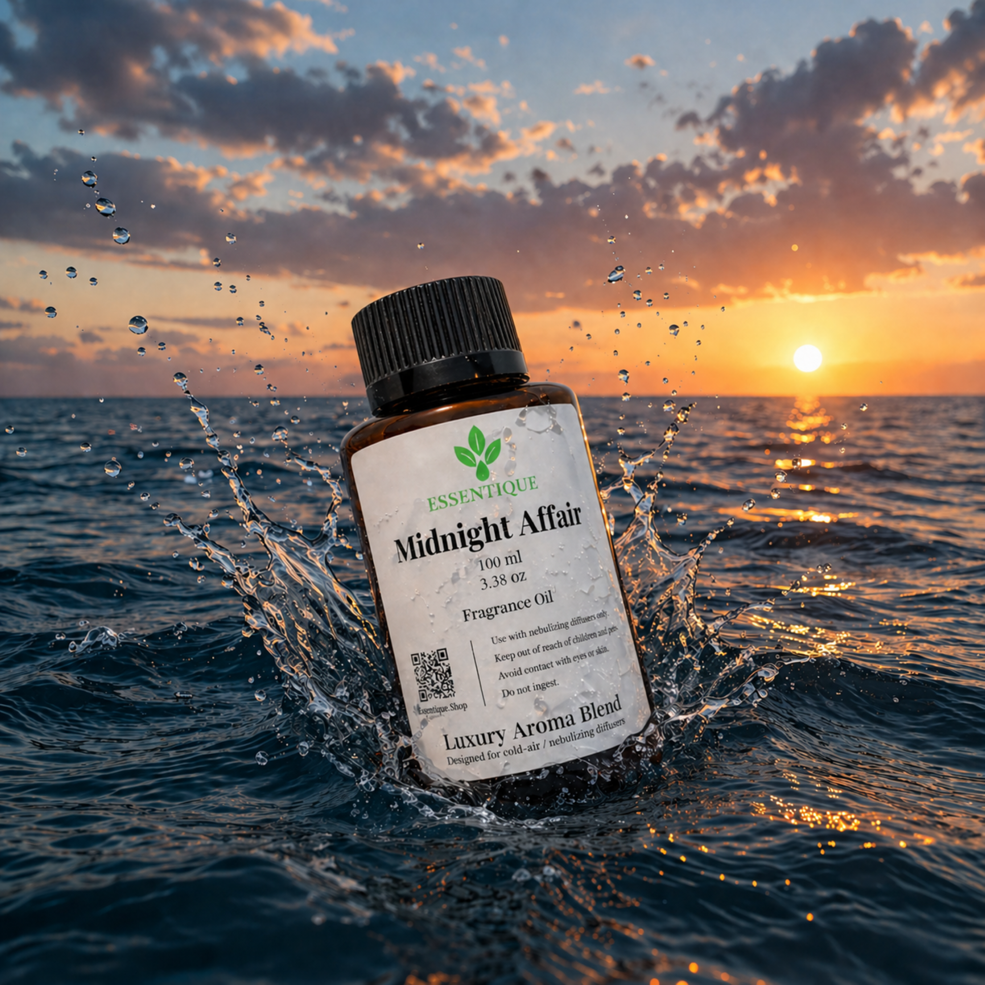 Essentique Midnight Affair Diffuser Oil | Luxury Aromatherapy Home Fragrance (100ml)