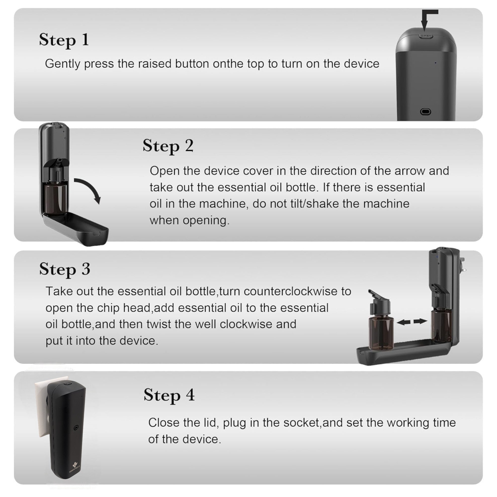 Essentique Pulse Black – Luxury Cold-Air Scent Diffuser | Waterless Aromatherapy Machine