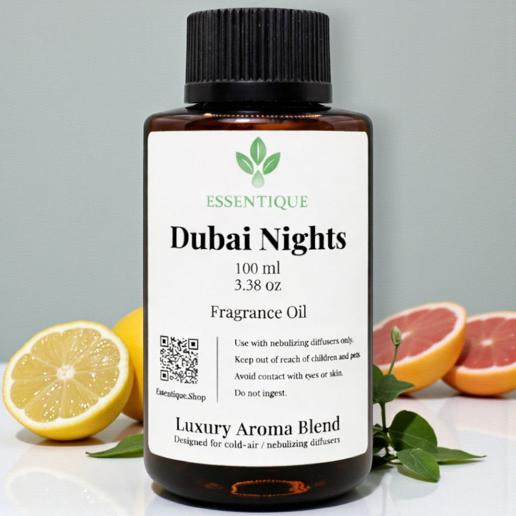 Essentique Dubai Nights Diffuser Oil | Luxury Oud Inspired Home Fragrance (100ml)