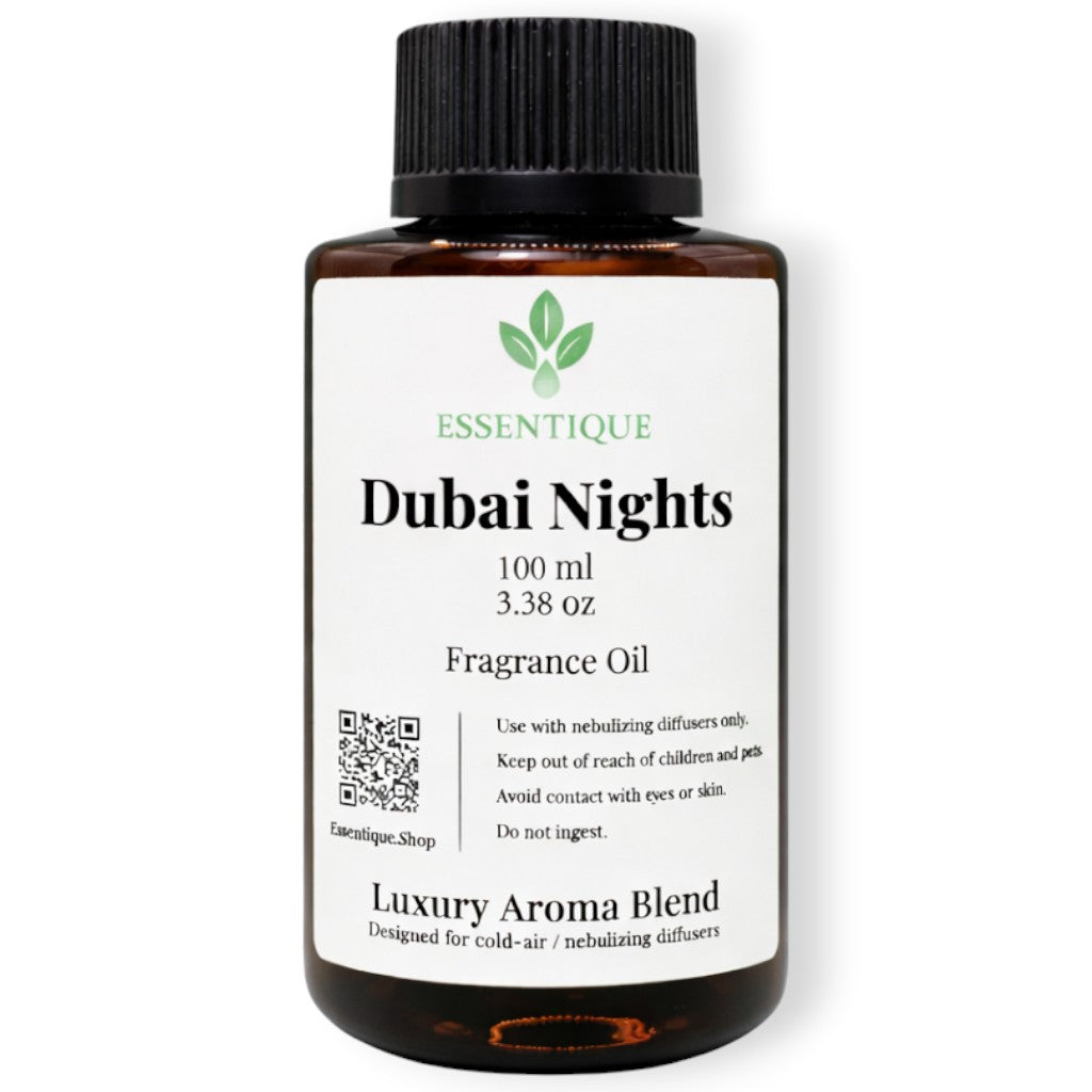 Essentique Dubai Nights Diffuser Oil | Luxury Oud Inspired Home Fragrance (100ml)