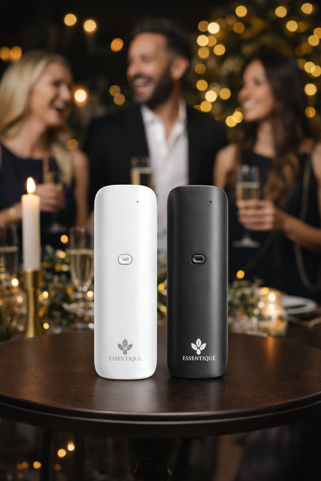 Essentique Pulse diffuser styled in a luxury home interior