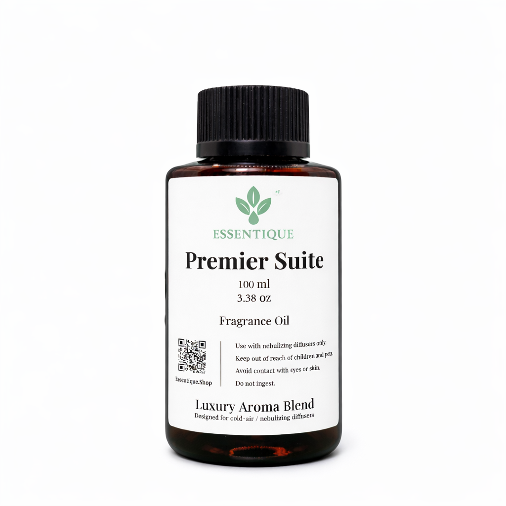 Premier Suite luxury essential and fragrance oil for cold-air and nebulizing diffusers by Essentique