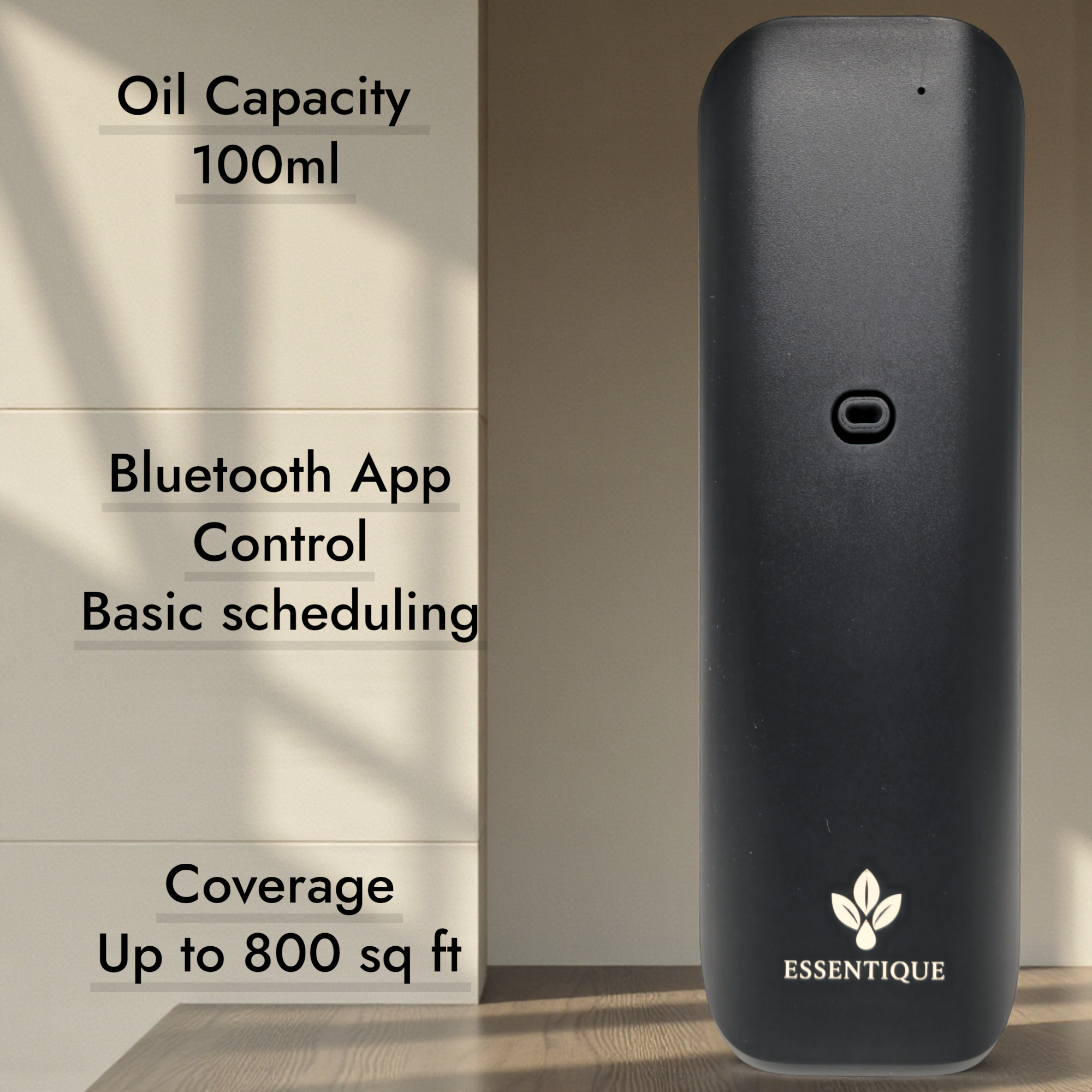 Essentique Pulse Black – Luxury Cold-Air Nebulizing Diffuser